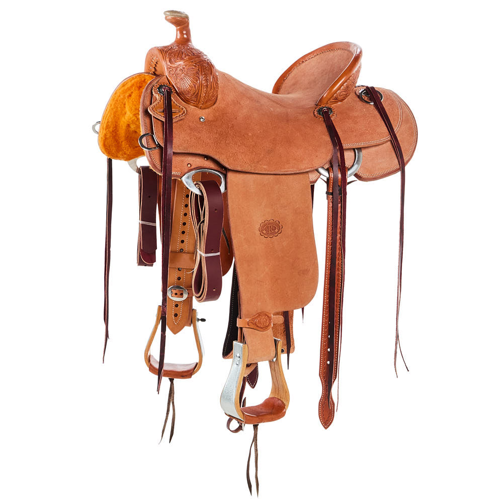 Nrs Pro Series 1/8 Breed Poinsettia Will James Ranch Roping Saddle