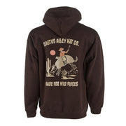 Mens Buckin Dillo Chocolate Hoodie