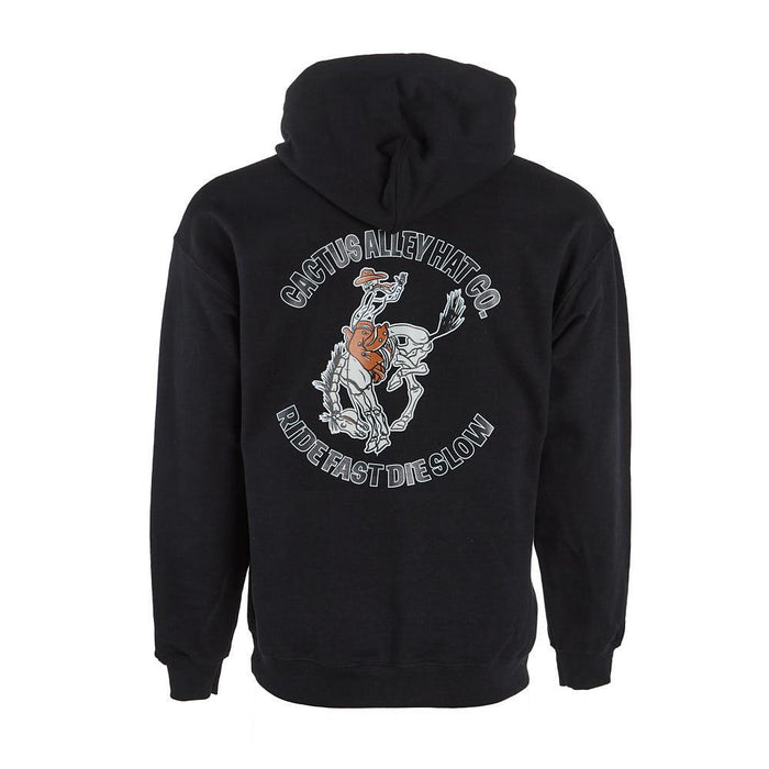 Mens Ride Fast Die Slow Black Hoodie