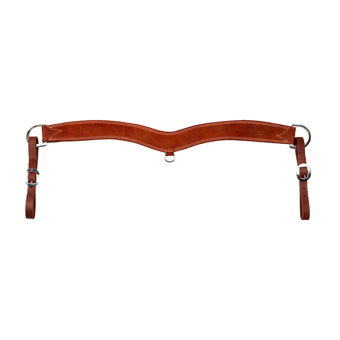 Heavy Oiled 2 1/2in Contoured Steer Tripper Breast Collar