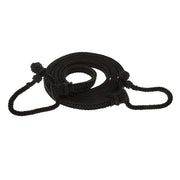 Quick Change Braided Black Nylon Barrel Rein