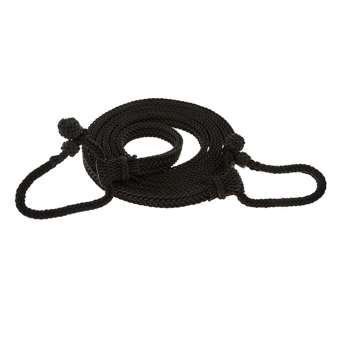 Quick Change Braided Black Nylon Barrel Rein