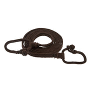 Braided Brown Nylon Barrel Rein Quick Change