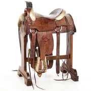 Used 15.5in Floral Tooled Sickout Team Roper
