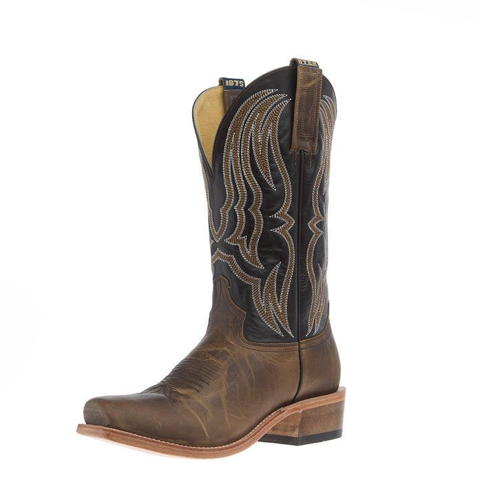 Men`s Stafford Tan Crazy Vamp 13In Chocolate Top Boot