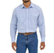 Mens Blue/Red Wrinkle Resist Shirt