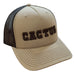 Khaki and Coffee 3D Cactus Snapback