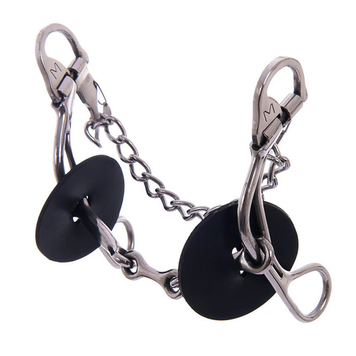 Swing Top Twisted Wire Dog Bone Short Gag Bit