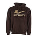 Mens Just Shoot It Chocolate Hoodie