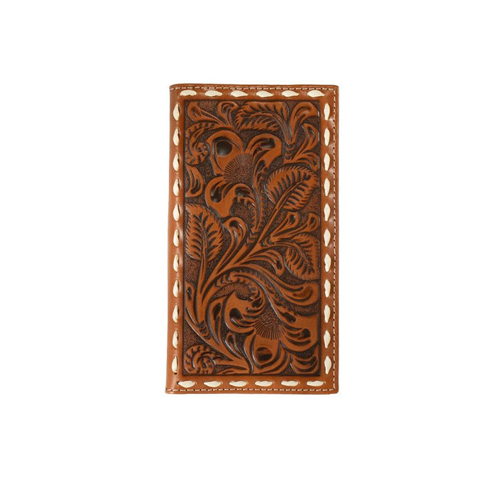 Men's Tooled Floral Rodeo Wallet