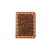 Men's Tooled Floral Bifold Wallet