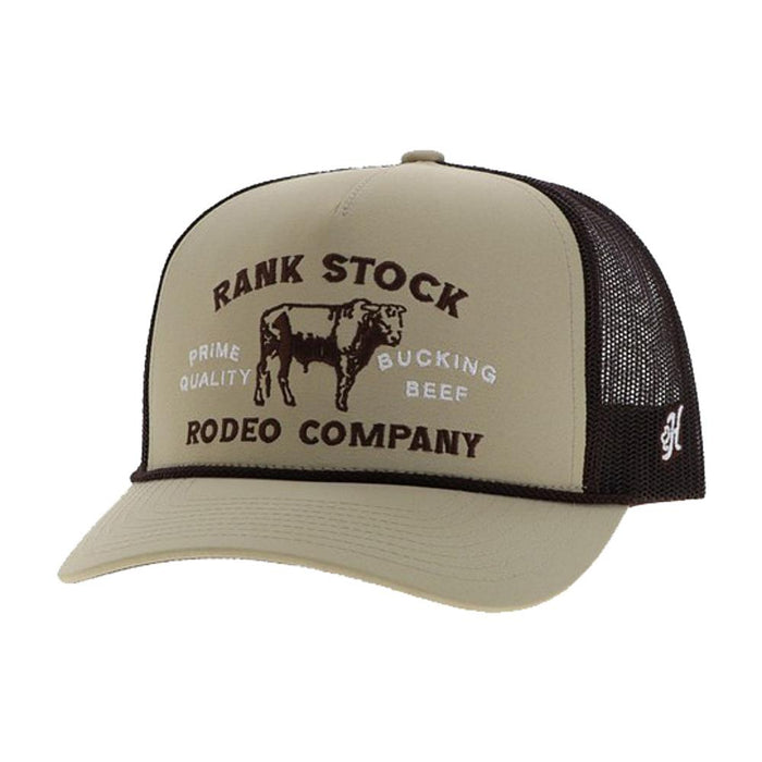 Mens Tan Rank Stock Cap