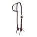 Heavy Oiled Rope Tooling Floral Bar Double Buckle Single Ear Headstall