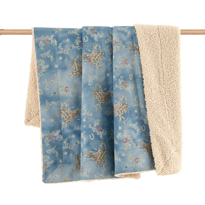 Lee Western Washed Denim Teddy Backed Throw