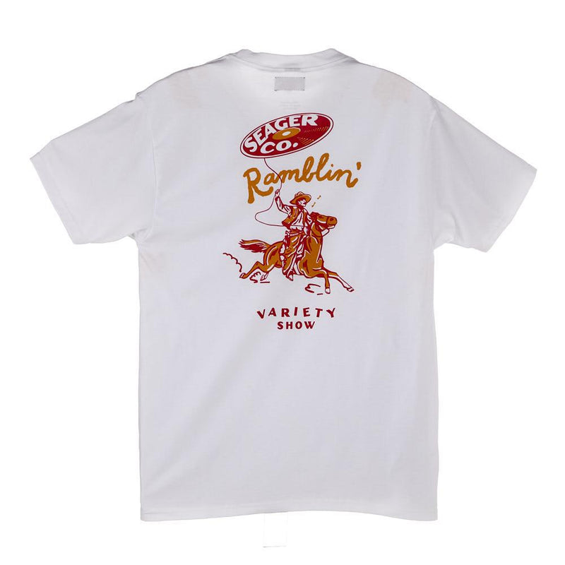 Men's Ramblin Variety Show White Tee