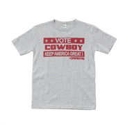 Toddler Vote Cowboy Keep America Great T-Shirt