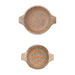 Floral Enameled Mango Wood Bowl Set of 2