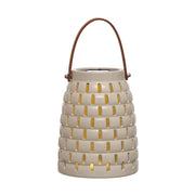 Stoneware LED Solar Powered Waterproof Lantern