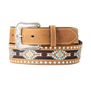Men's Brown 1 7/8 Inch Southwestern Belt