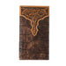 Rodeo Croco Brown Floral Embossed Wallet