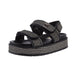 Womens Go For It Black Raffia Sandals