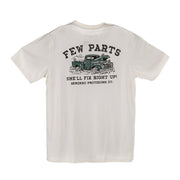 Men's Vintage White Few Parts Short Sleeve Tee Shirt