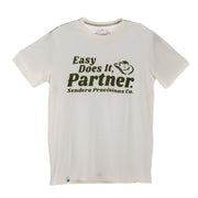 Men's Easy Does It Vintage White Tee