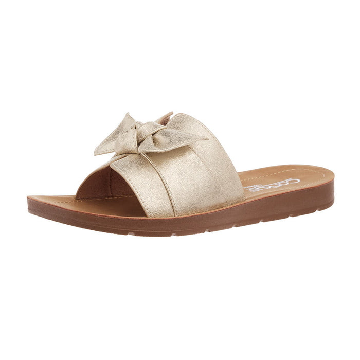 Women's Rock The Bowt Gold Sandal