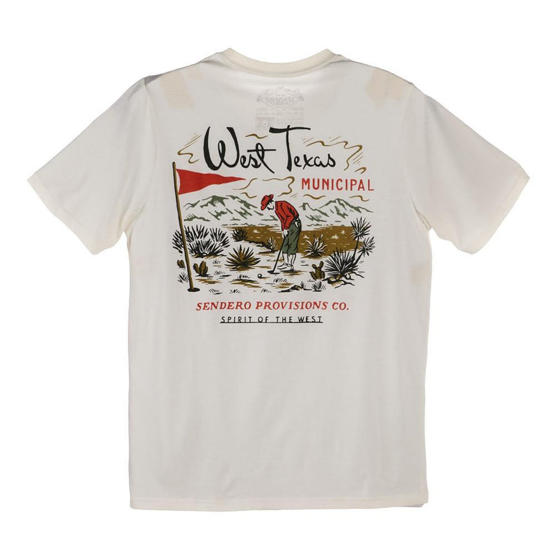 Men's West TX Municipal Vintage White Tee