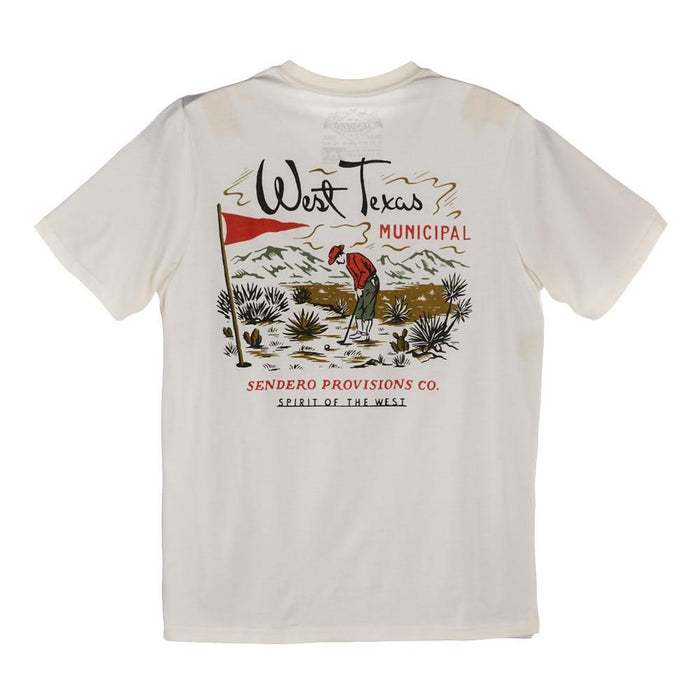 Men's West TX Municipal Vintage White Tee