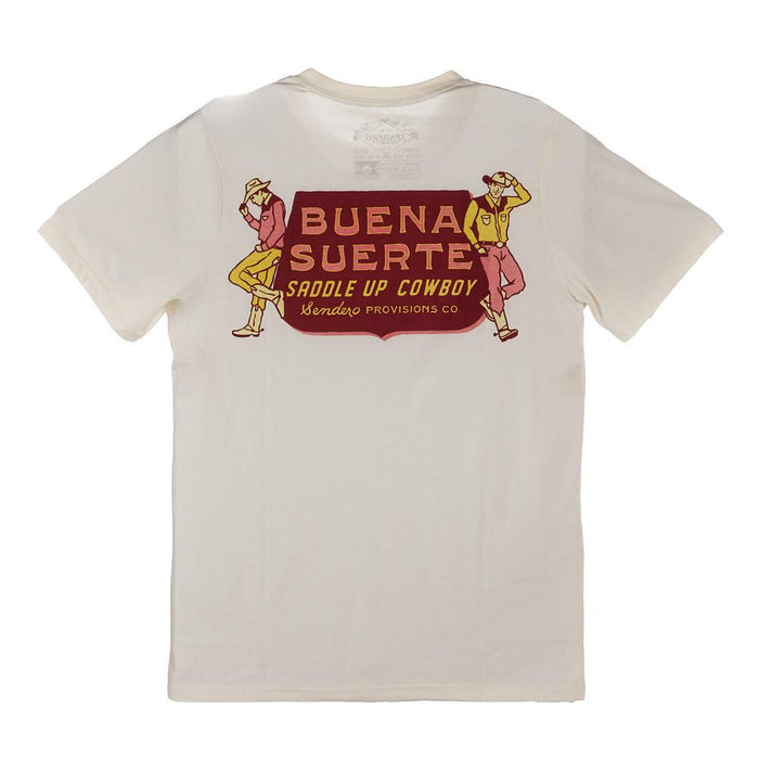 Men's Buena Suerte Vintage White Tee
