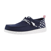 Mens Navy Blazer Wally Funk Americana Stars Casual Shoe