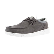 Mens Grantie Grey Paul Washed Nylon Casual Shoe