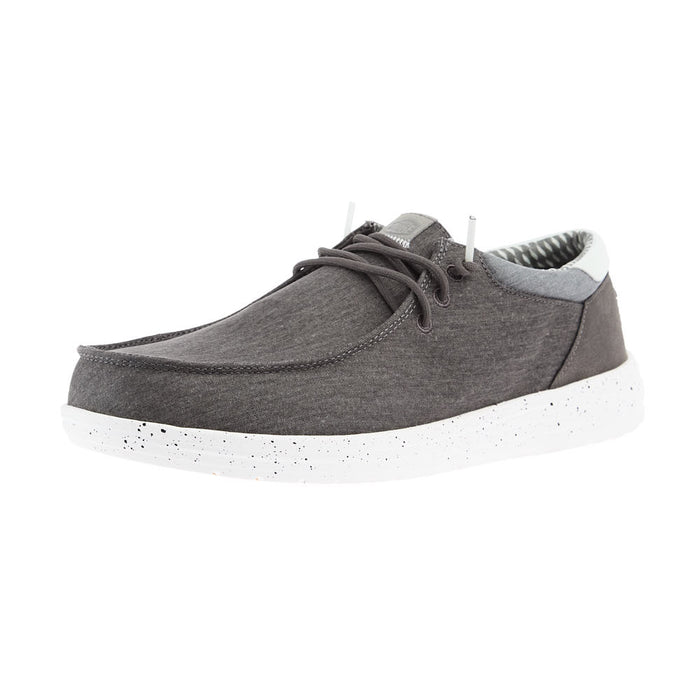 Mens Grantie Grey Paul Washed Nylon Casual Shoe