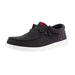 Mens Black and Red Wally Funk Jersey Casual Shoe