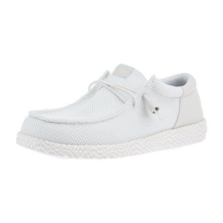 Hey Dude Mens Grey Wally Funk Warped Geo Casual Shoe