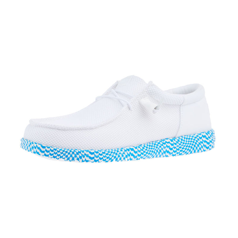 Men's White Wally Funk Warped Geo Sole Casual