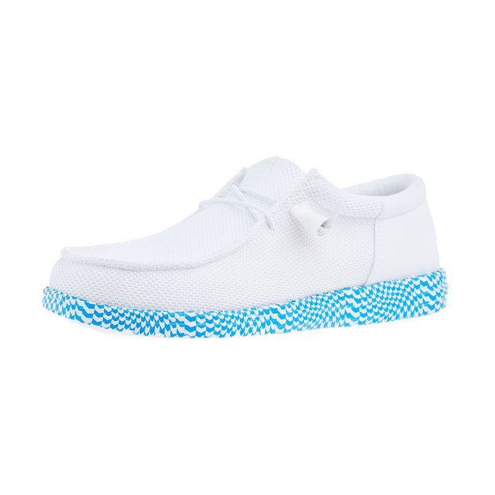 Men's White Wally Funk Warped Geo Sole Casual