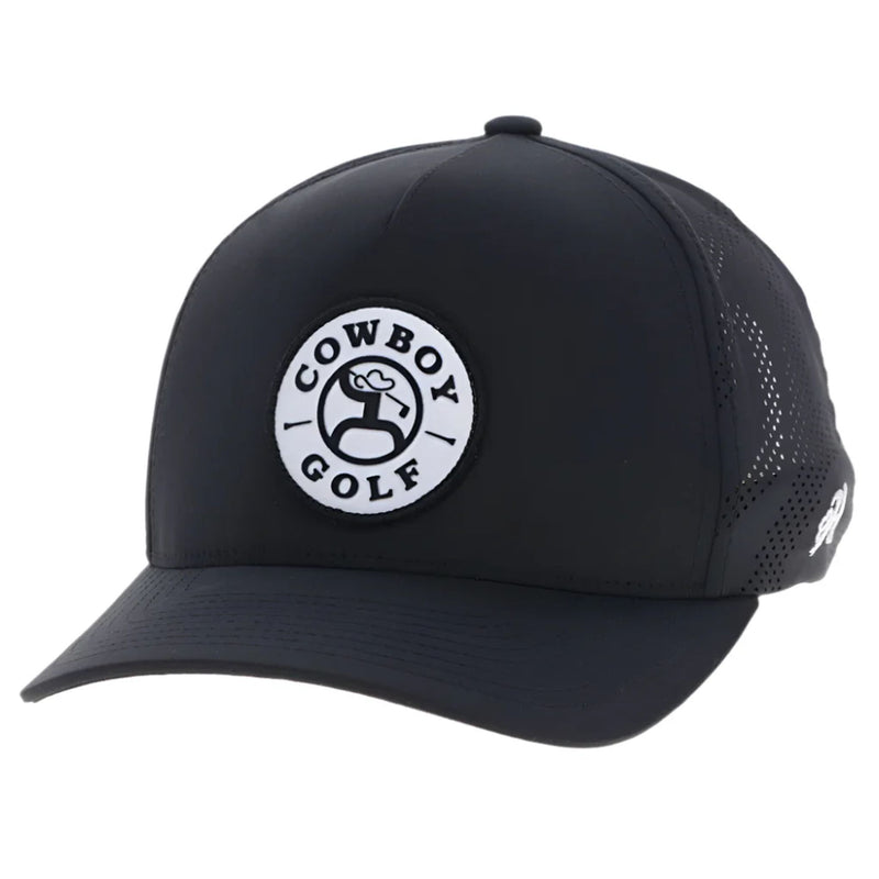 Cowboy Golf Black Patch Cap