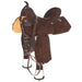 Chocolate Roughout Lightweight Barrel Saddle