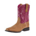Youth Tombstone Cottage and Rosebud Square Toe Boot