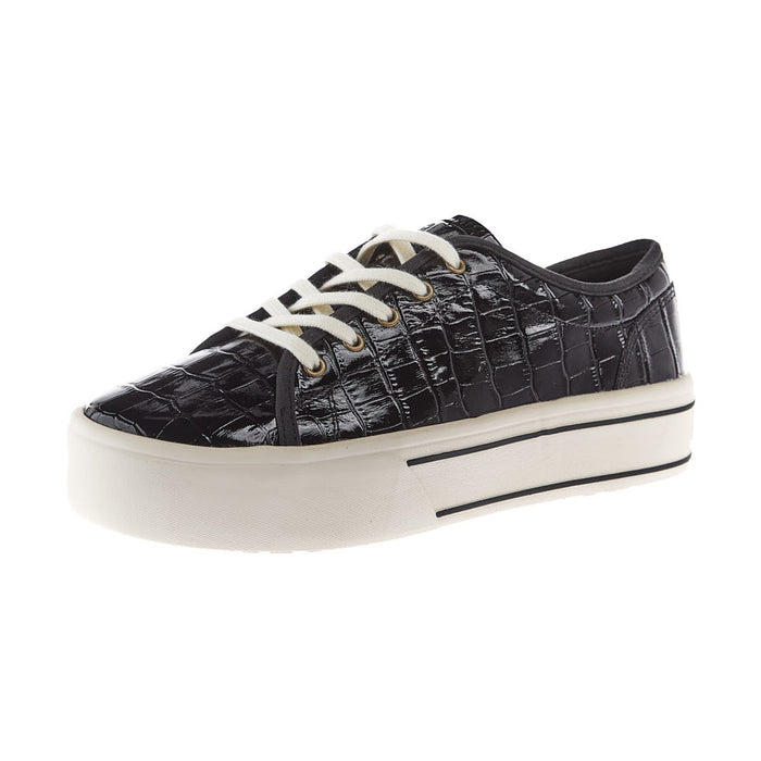 Women's Skyler Black Crocodile Print Casual Shoe