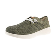 Men's Olive Green Knit Casual Shoe