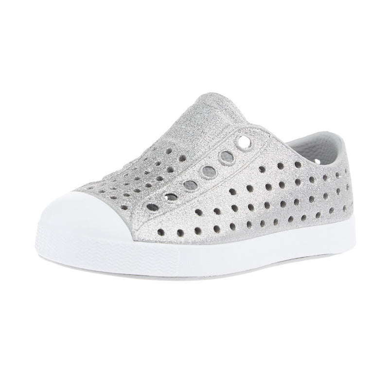 Toddlers Jefferson Bio-Bling Platinum and White Casual Shoe