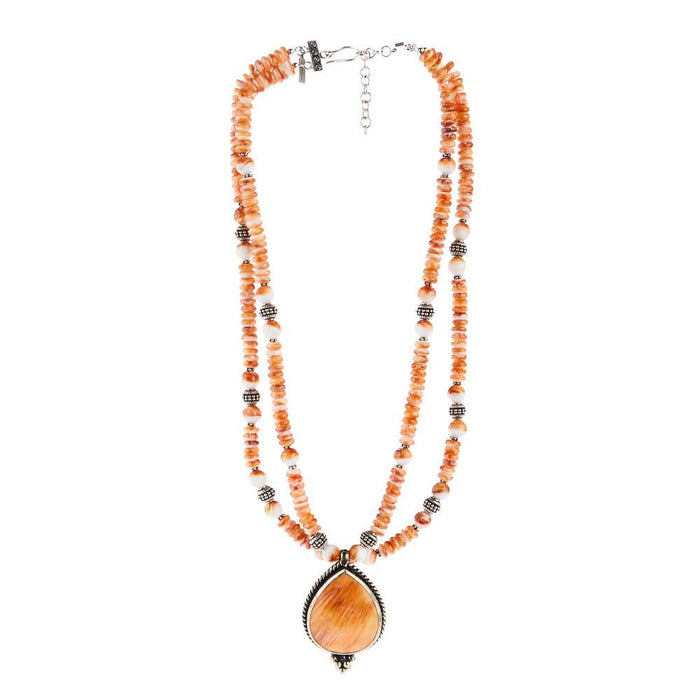 Spiney Tear Pendent Necklace