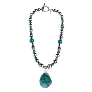 Freeform Turquoise Nuggets Necklace