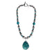 Freeform Turquoise Nuggets Necklace