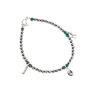Tiny Charm with Turquoise Bracelet