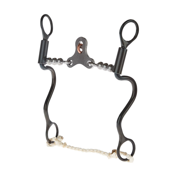 3 Piece Triangle Floating Spade Long Calvary with Solid Bead Mouth Piece