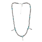 Navajo Pearl with Squash Choker Necklace